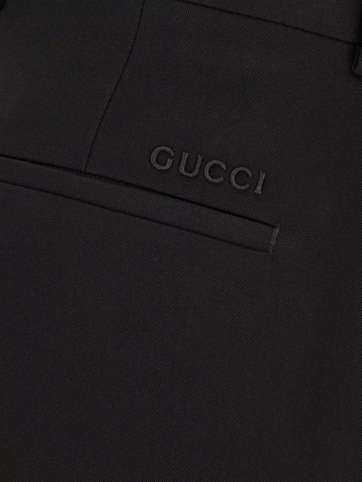 Gucci Wool Trousers With Back Pockets And Belt Loops