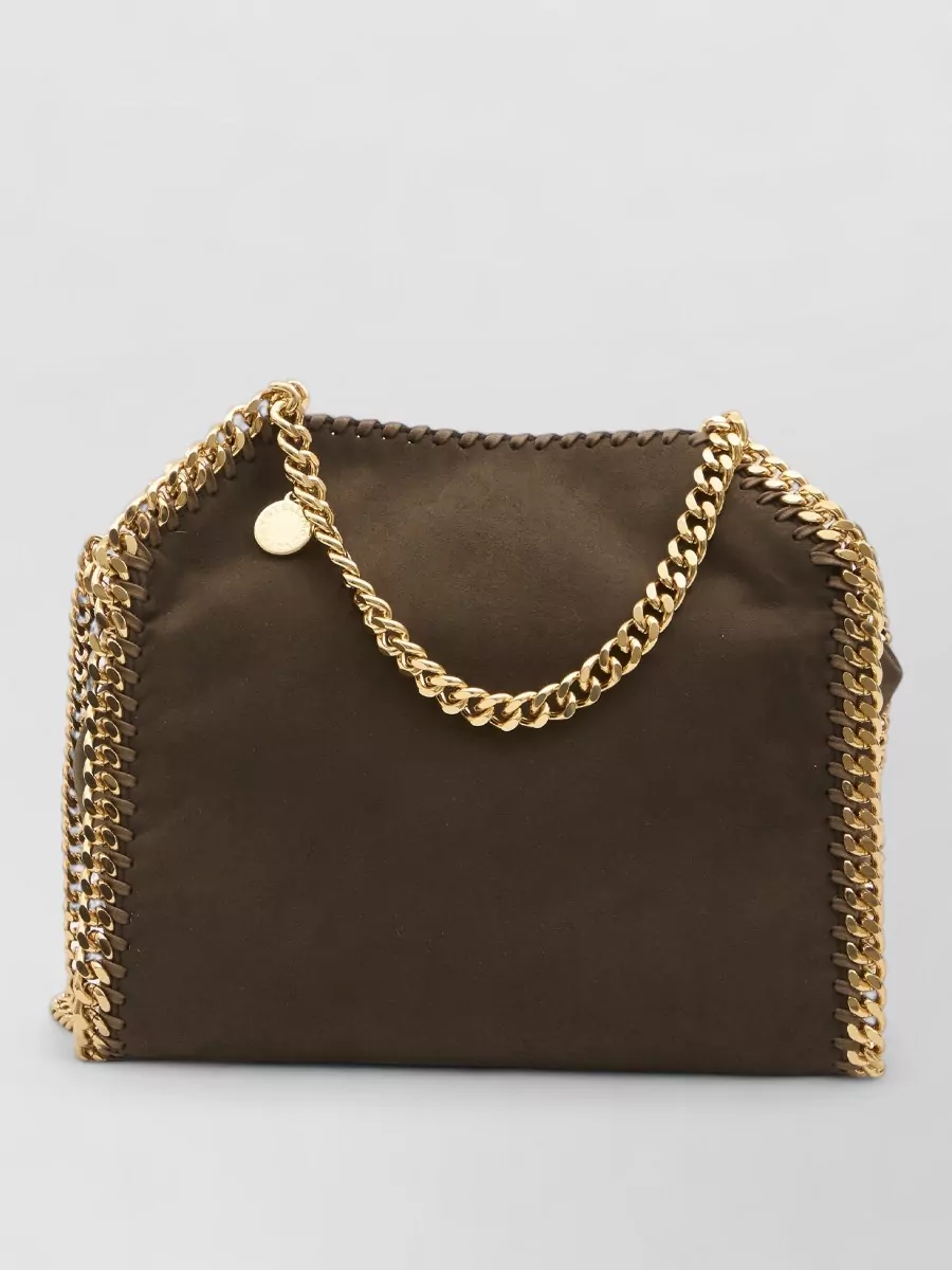 Stella Mccartney Falabella Mini Tote Bag Chain Design In Brown