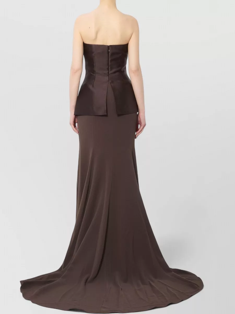 Solace London Draped Maxi Gown