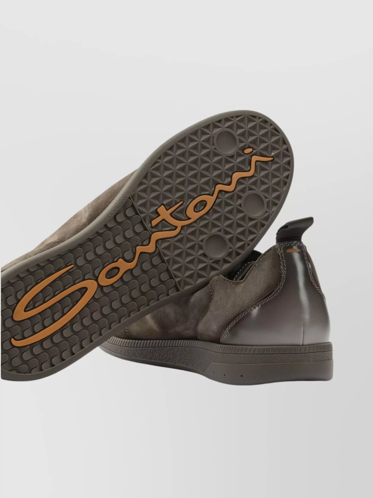 Santoni Suede Sneakers Featuring Elastic Laces