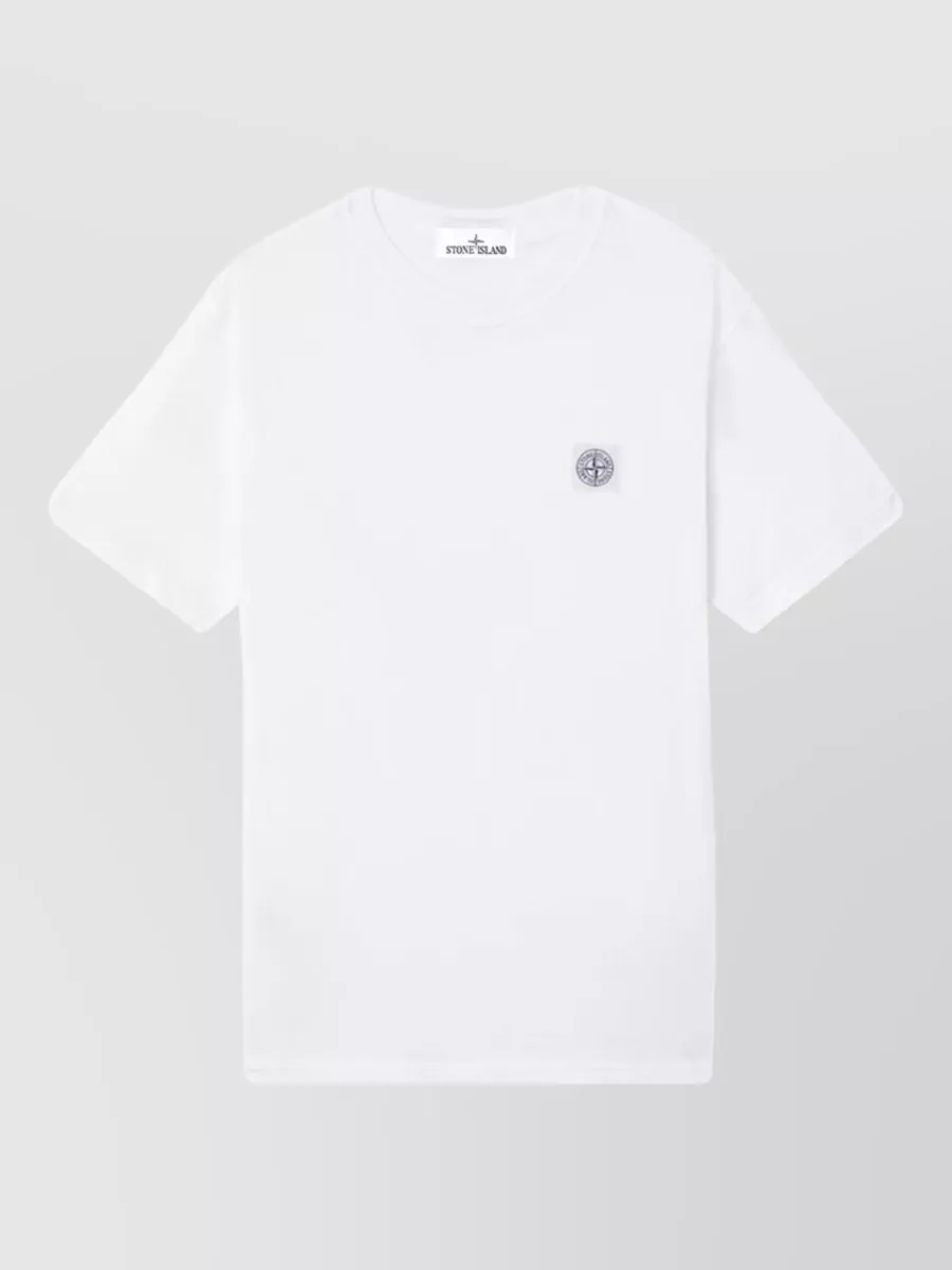 Stone Island cotton regular-fit logo-patch short-sleeve crew-neck t-shirt