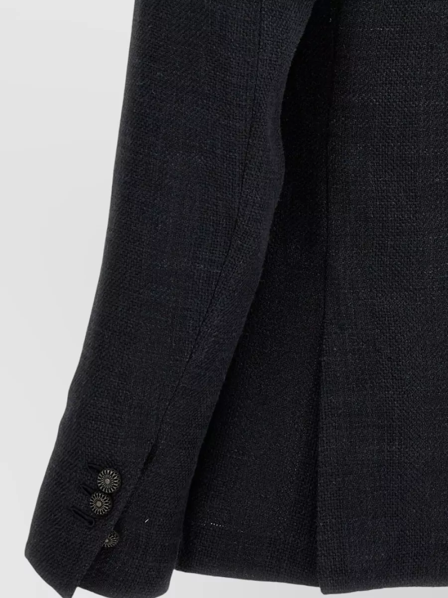 Maurizio Miri Linen Blend Double Breasted Blazer
