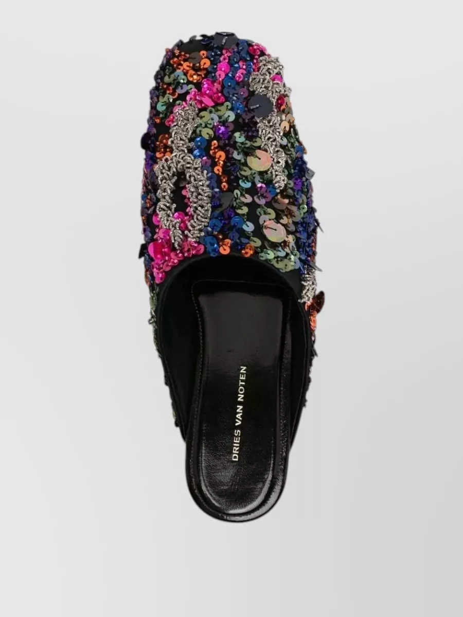 Dries Van Noten Silk Mules