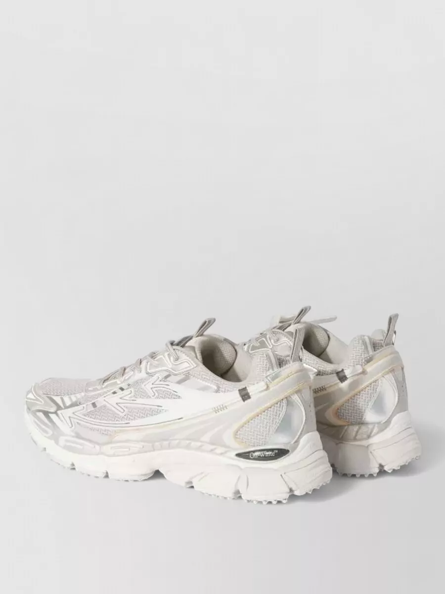Off-White Mesh Low-Top Sneakers