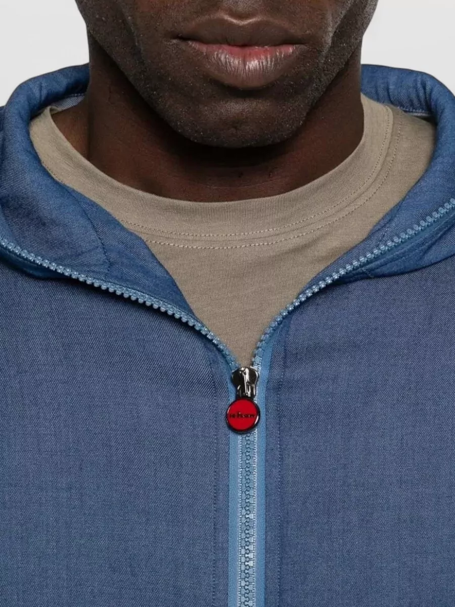 Kiton Cotton Zip-Up Hoodie