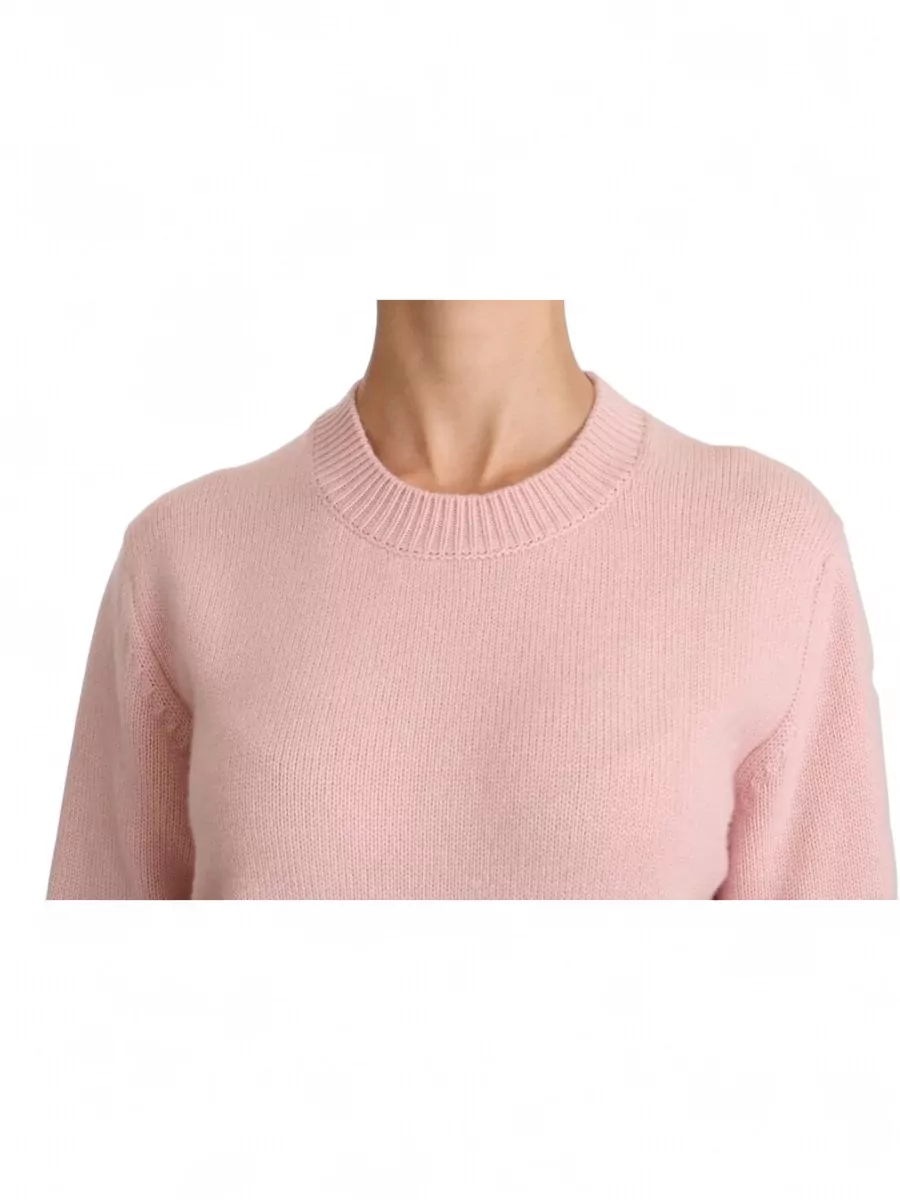 Dolce&Gabbana Cashmere Ribbed Crew Neck Sweater
