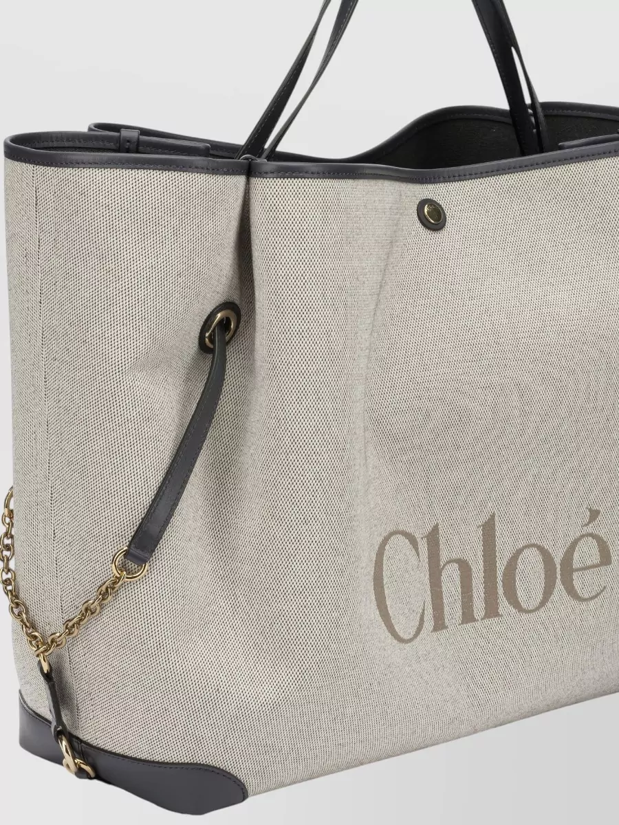 Chloé Large Canvas Tote Bag