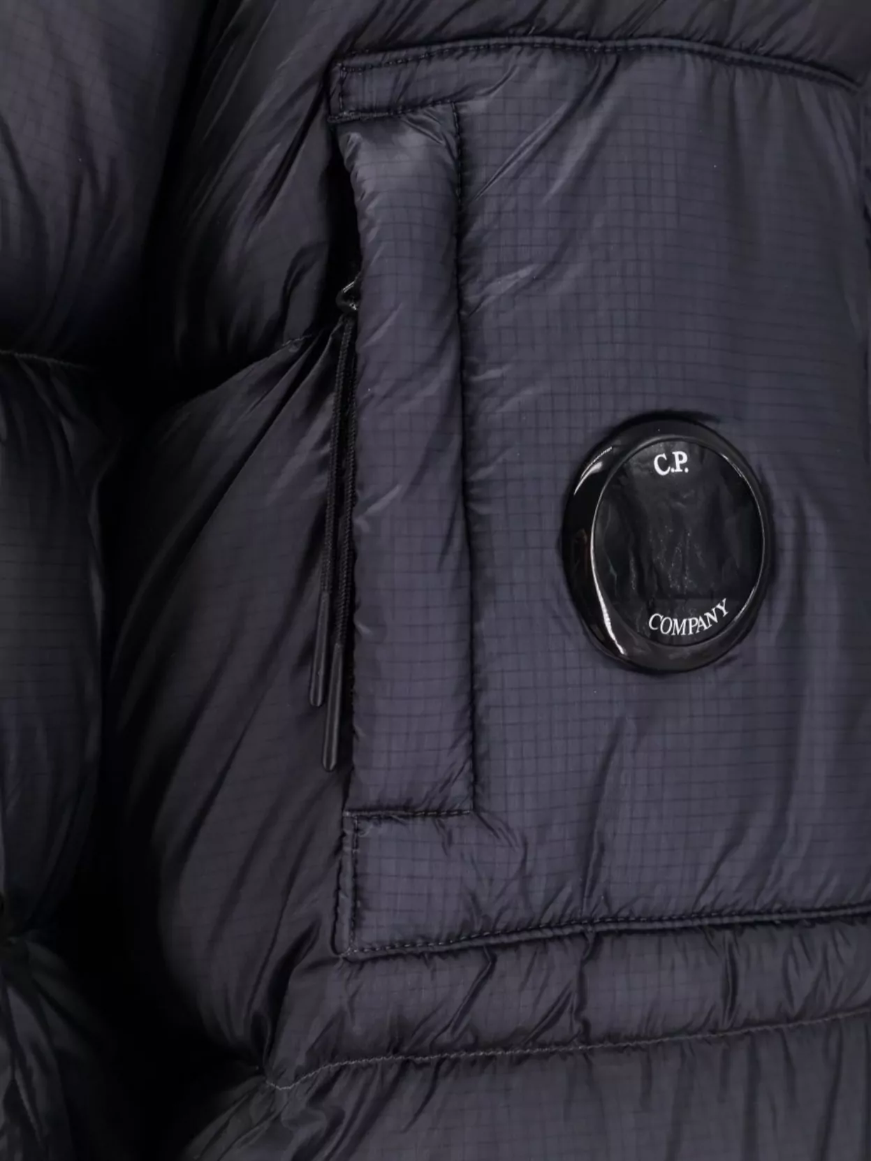 C.p. Company Quilted Pattern Nylon Down Jacket