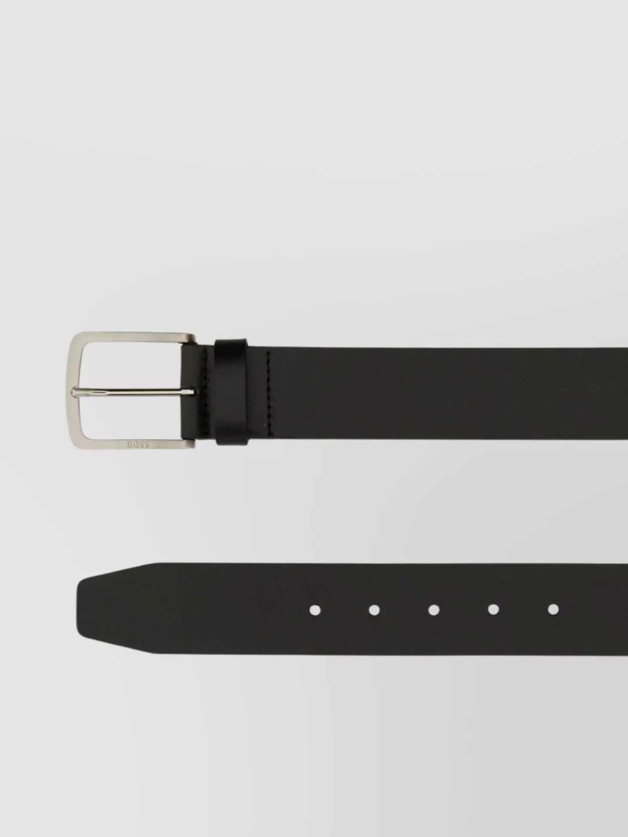 Boss Adjustable Smooth Finish Metal Buckle Belt