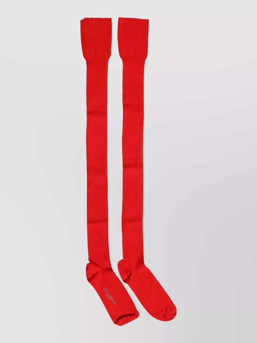 Dolce&Gabbana ribbed thigh high socks