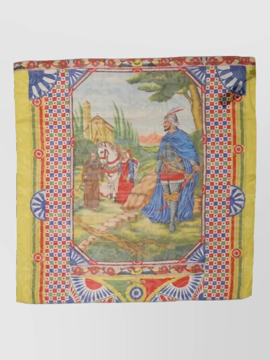 Dolce&Gabbana silk carretto print scarf
