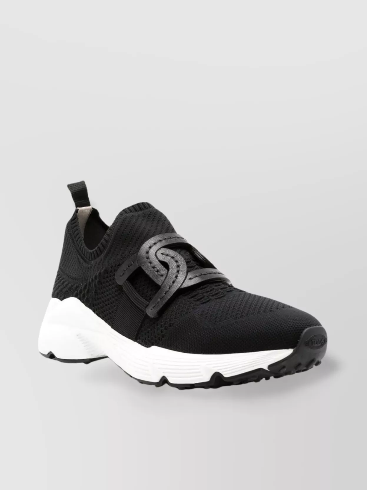 Tod's Knitted Chain-link Sneakers Leather Detailing