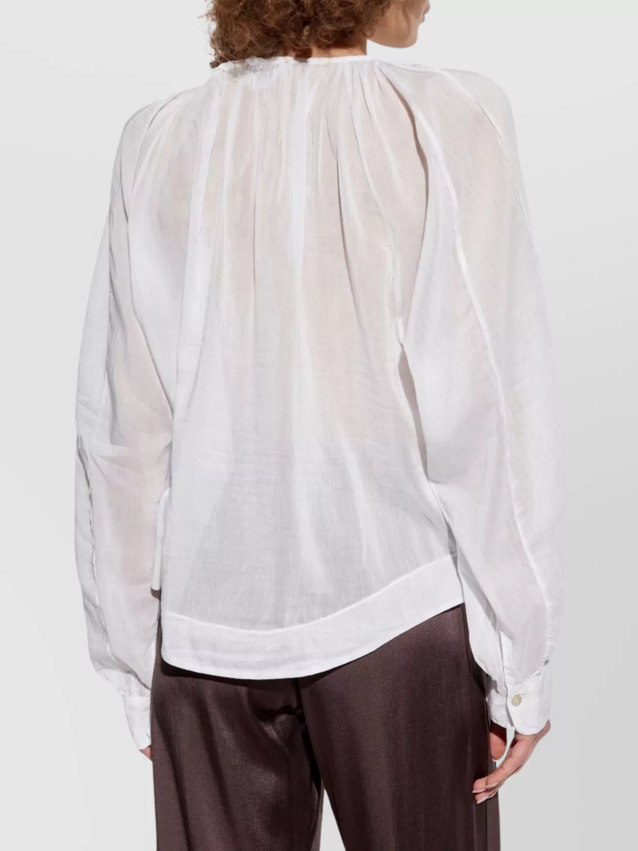 Forte Forte Silk And Cotton Blend Blouse With Button Detail