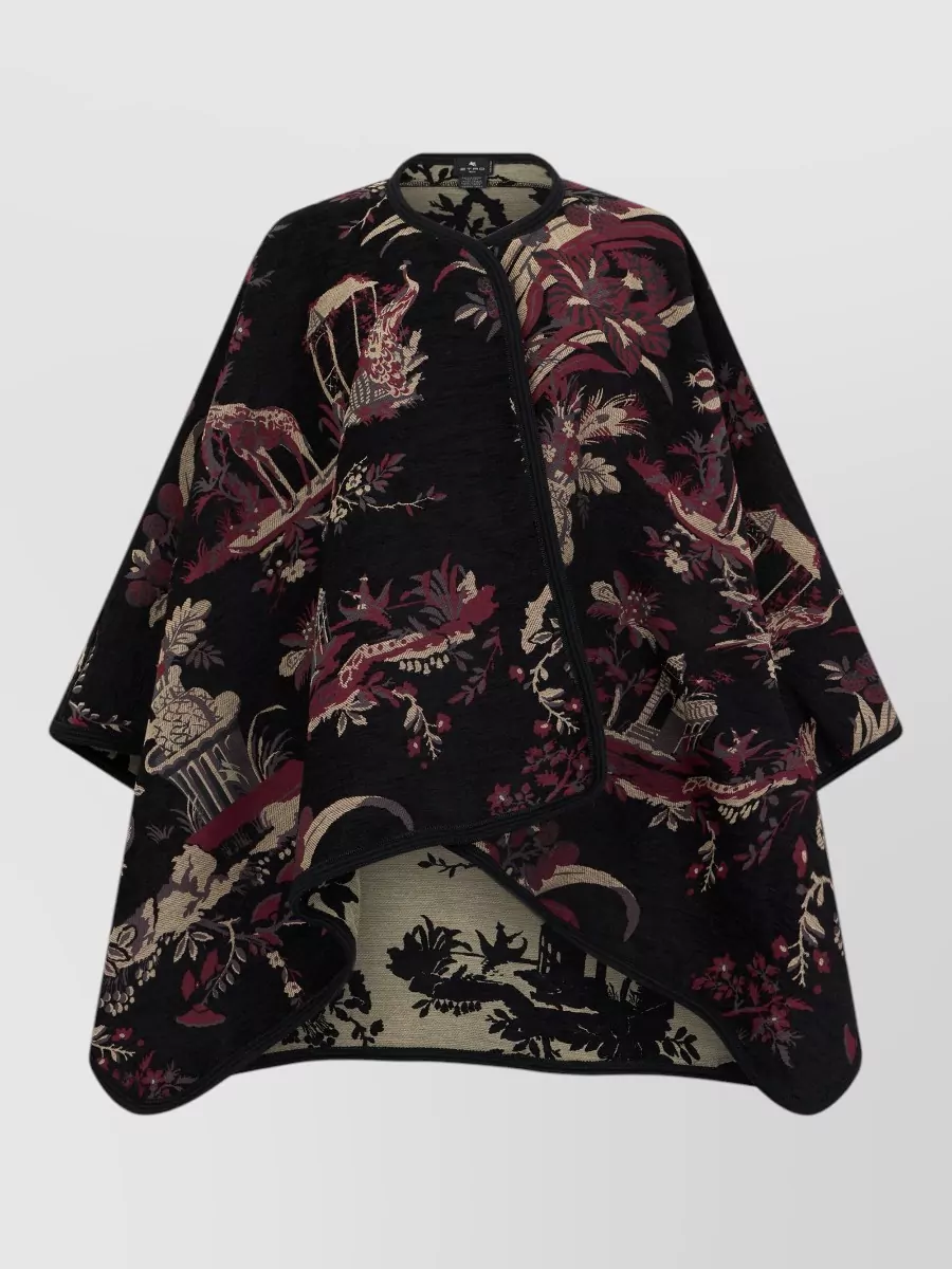Etro paisley-print cape