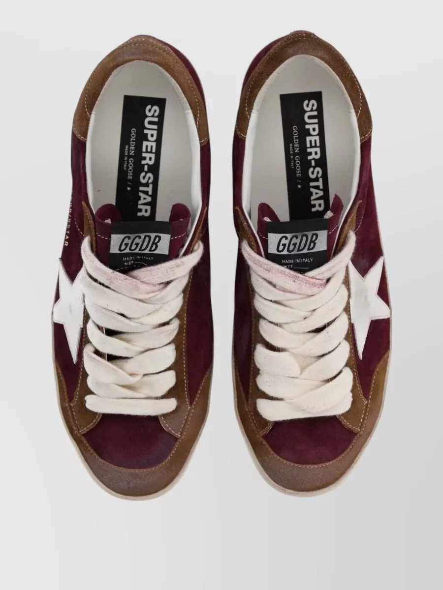 Golden Goose Star Detail Sneakers Round Toe Design