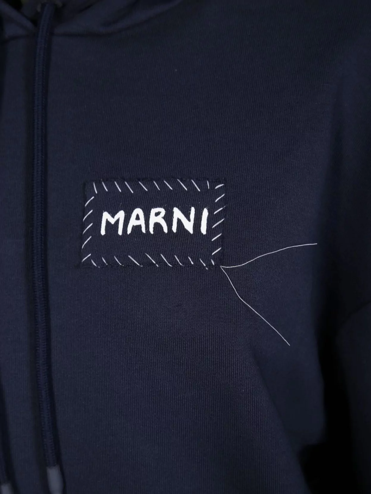 Marni Hooded Knitwear With Ribbed Cuffs And Hem