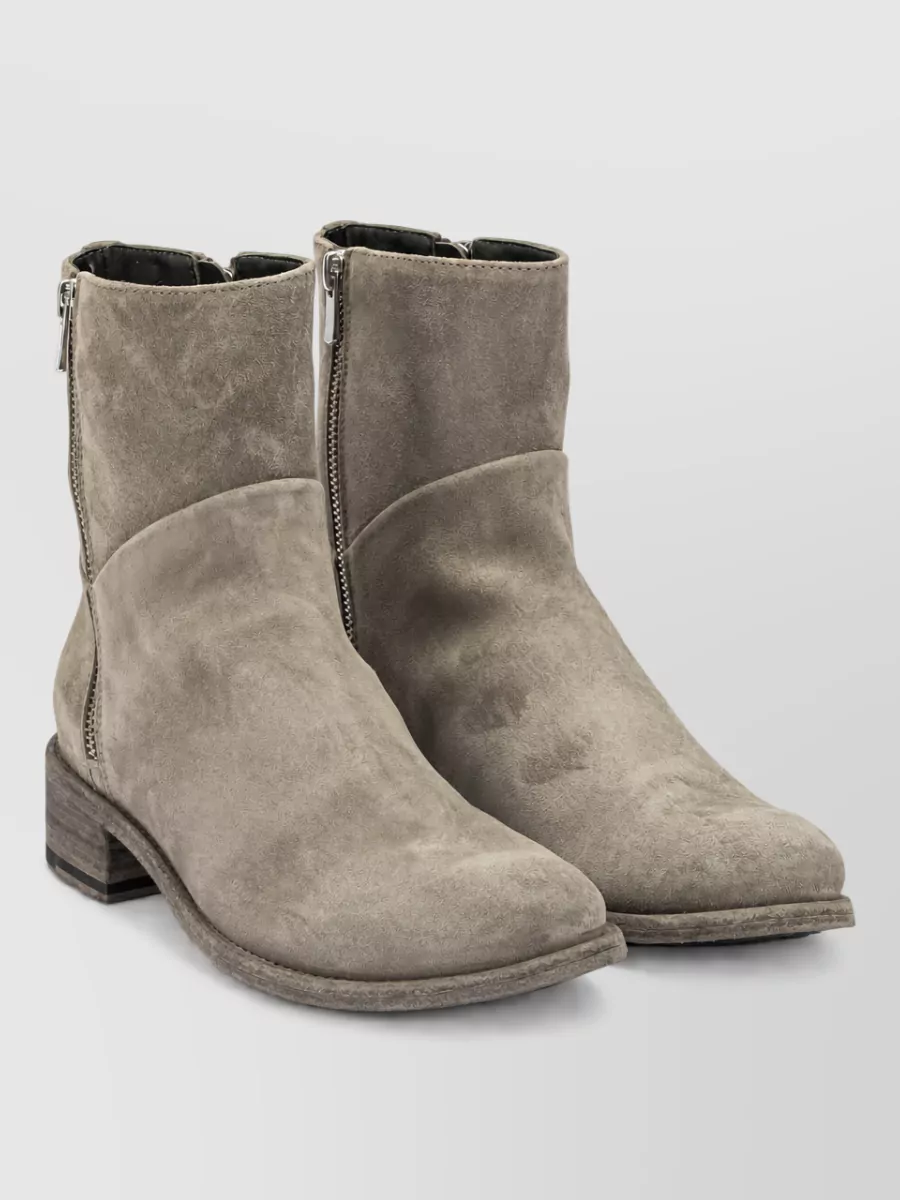 Officine Creative suede leather zipped ankle boots