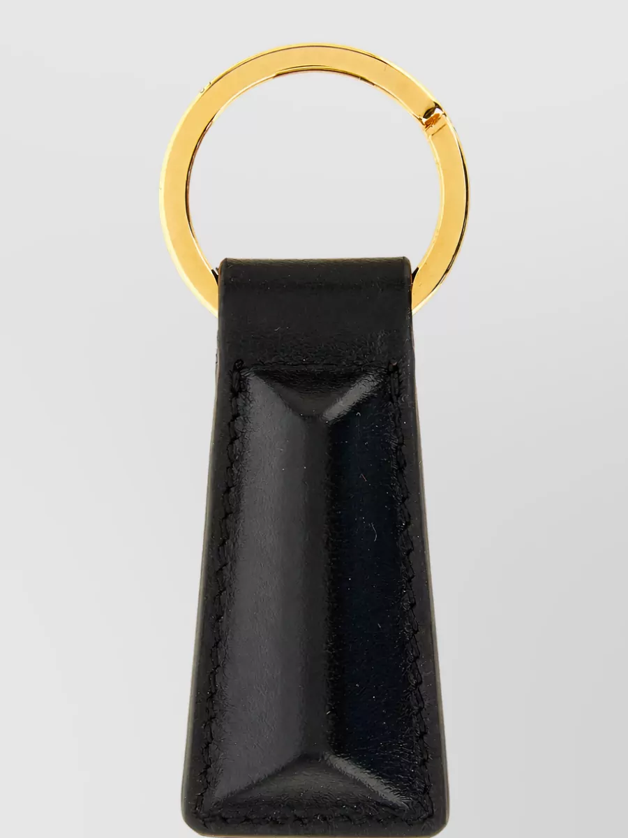Jil Sander leather linea keyring