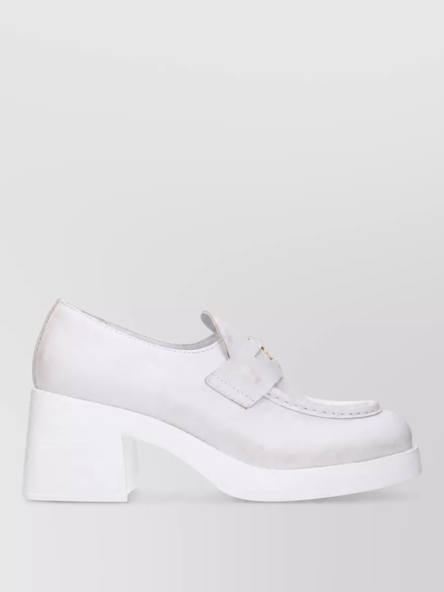 Miu Miu leather loafers