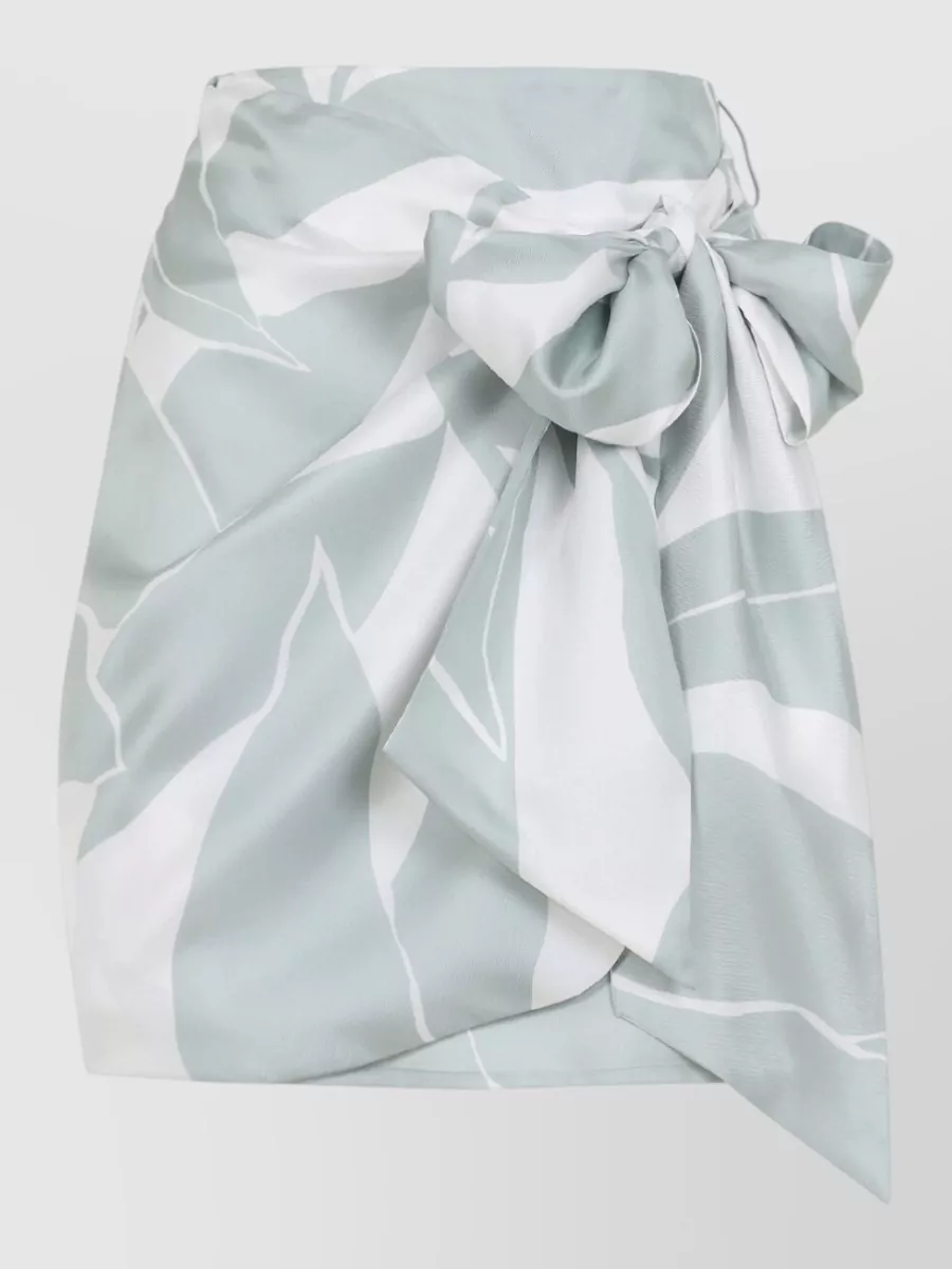 Max Mara Silk Slim-Fit Mini Wrap Skirt