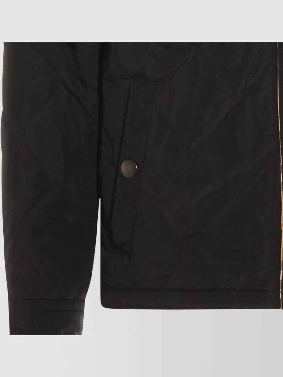 Burberry Down Jacket Long Sleeves Quilted Front Pocket