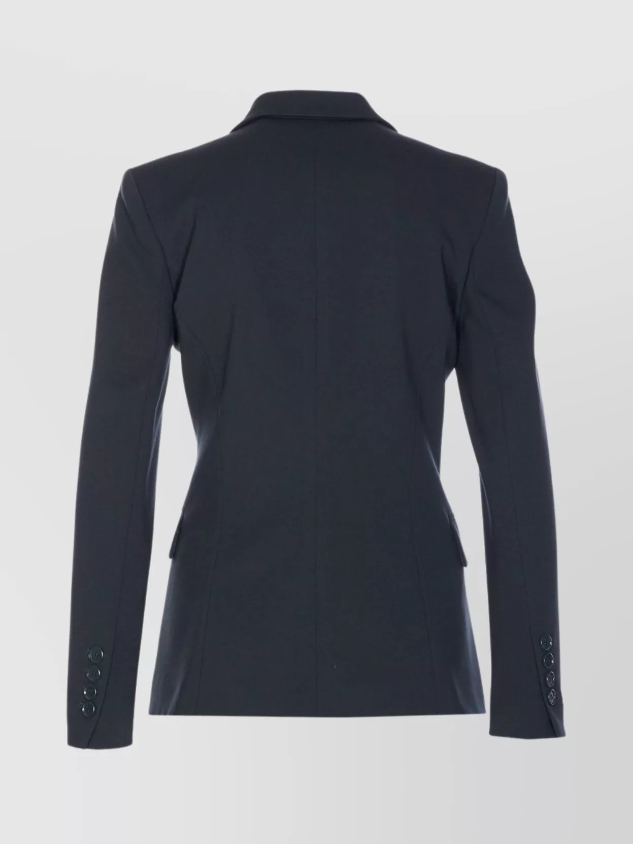 Pinko Tailored Jacket With Flap Pockets And Notched Lapels In Blue
