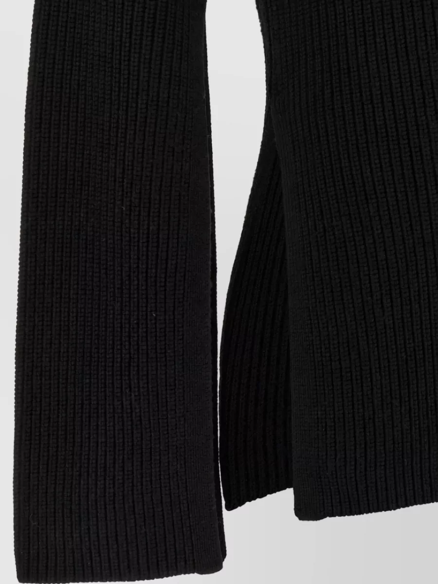 Totême Wool Ribbed Turtleneck Sweater