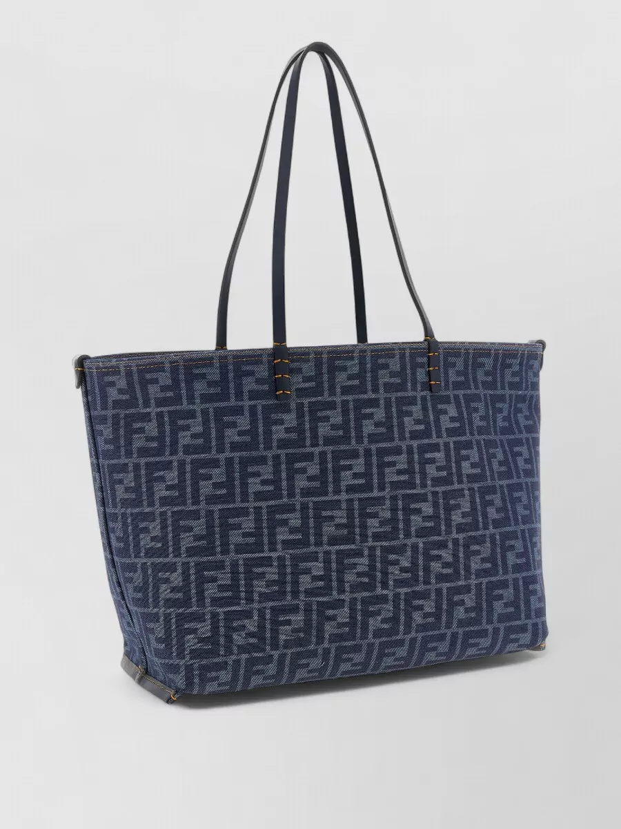 Fendi denim reversible tote bag