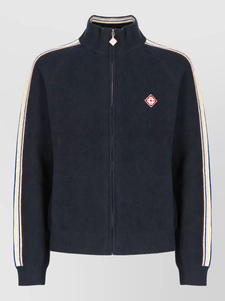 Casablanca Ribbed zip sweatshirt