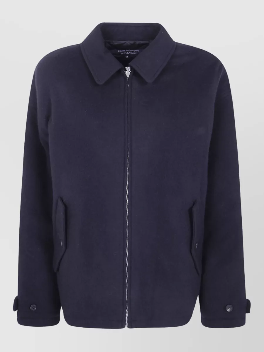 Comme Des Garçons Homme Wool Reversible Padded Caban Jacket