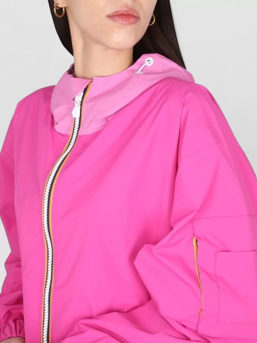 K-Way Hooded Bomber Jacket