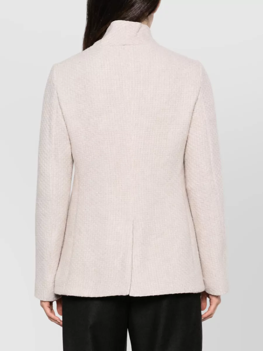 Emporio Armani Wool Single Breasted Coat