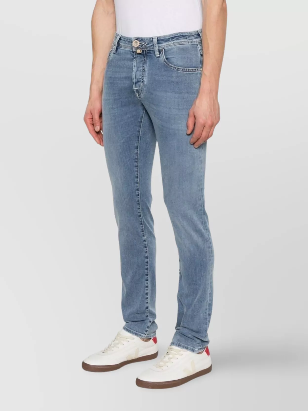 Jacob Cohen Slim Fit Denim Jeans With Belt Loops