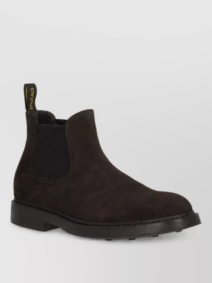 Doucal's Suede Leather Chelsea Ankle Boots