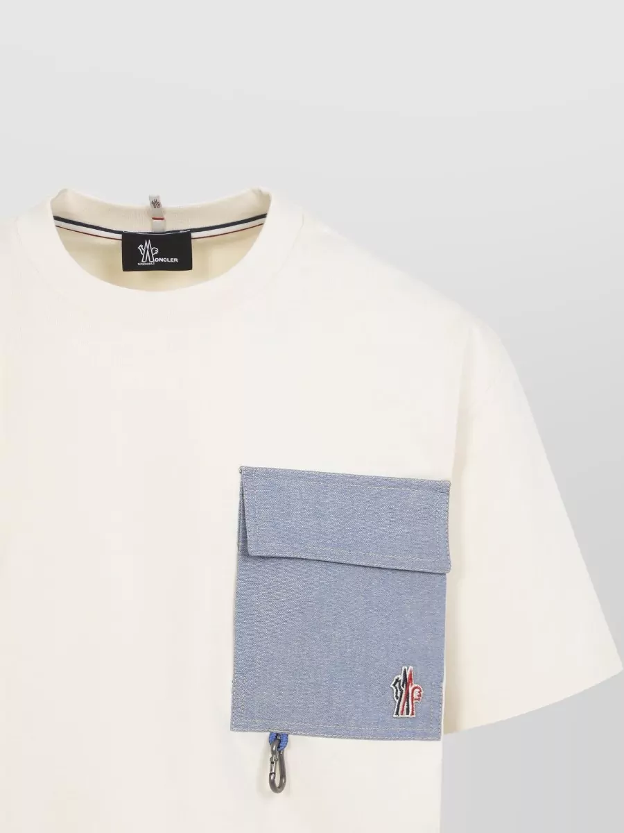 Moncler Grenoble Short Sleeve Crew Neck Pocket T-Shirt