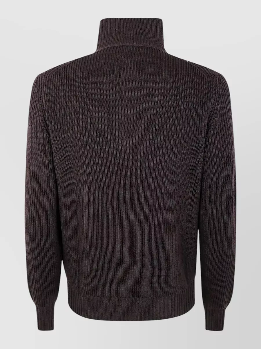 Filippo De Laurentis Half Zip Wool Jumper