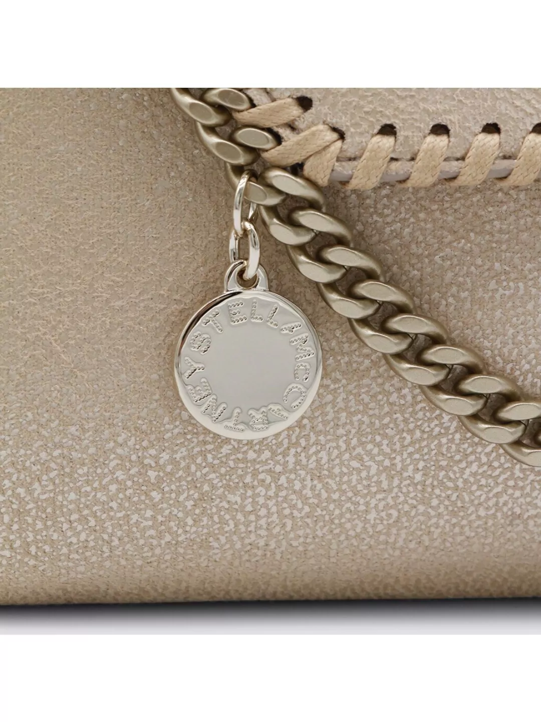 Stella Mccartney Metallic Chain Strap Shoulder Bag
