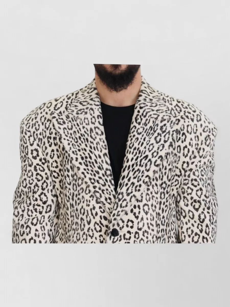 Dolce&Gabbana Leopard Single Breasted Blazer