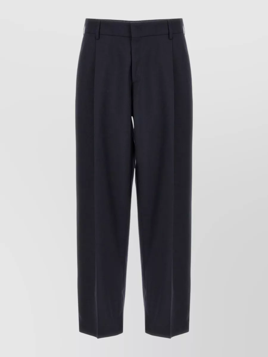 Cellar Door wool-blend pleated straight-leg trousers