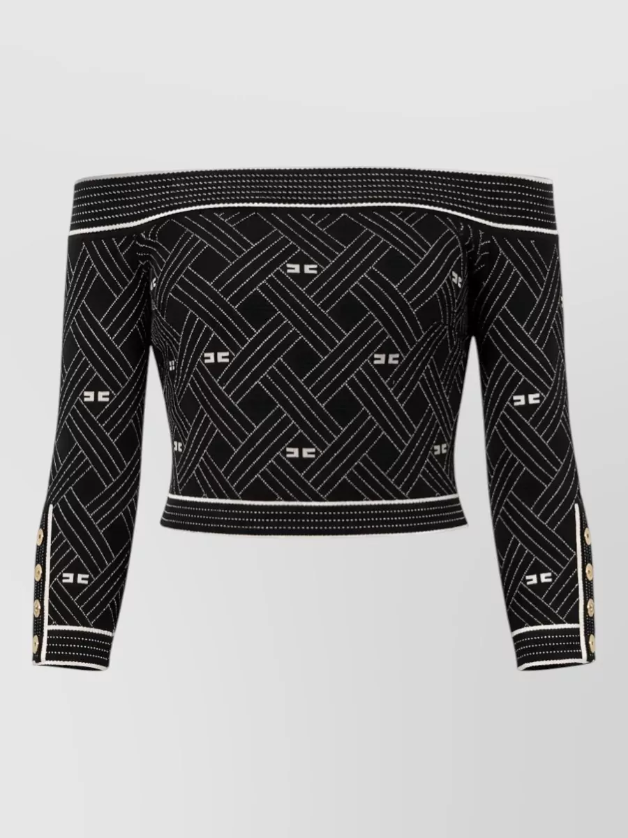 Elisabetta Franchi Short Sleeve Blouse