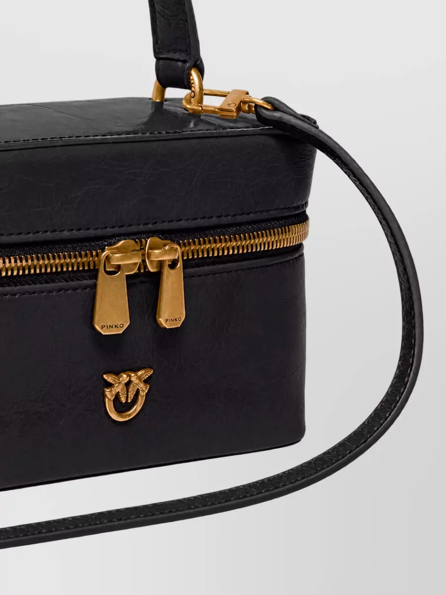 Pinko Love Bag Mini Leather Clutch Bag