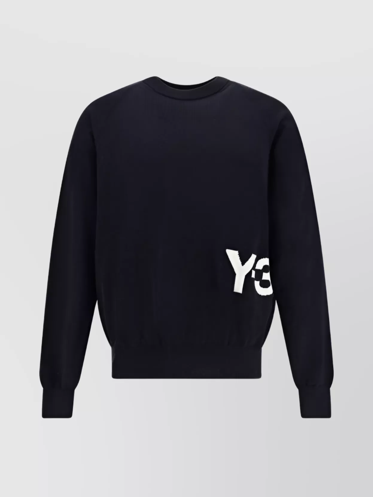 Shop Y-3 Cotton Crew Neck Sweater