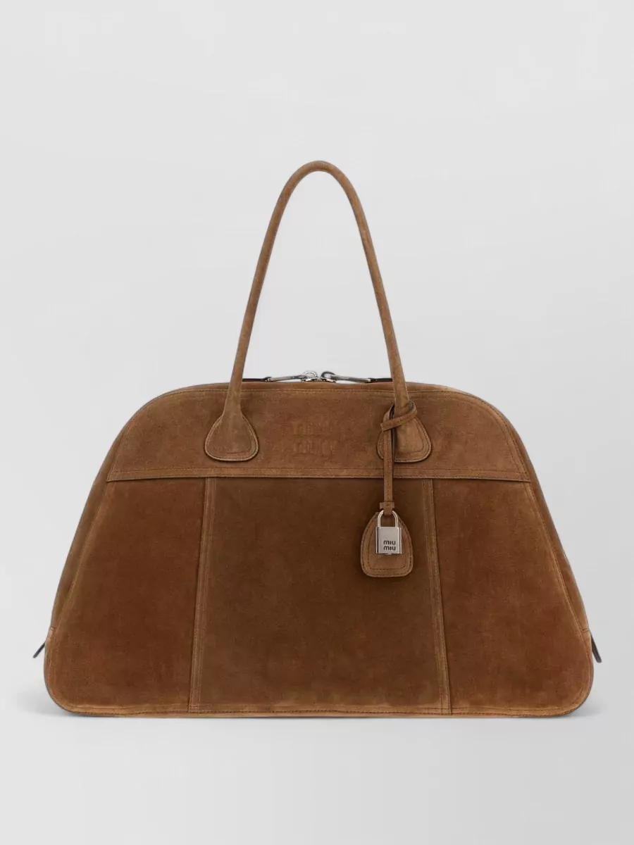 Miu Miu calf leather luggage bag