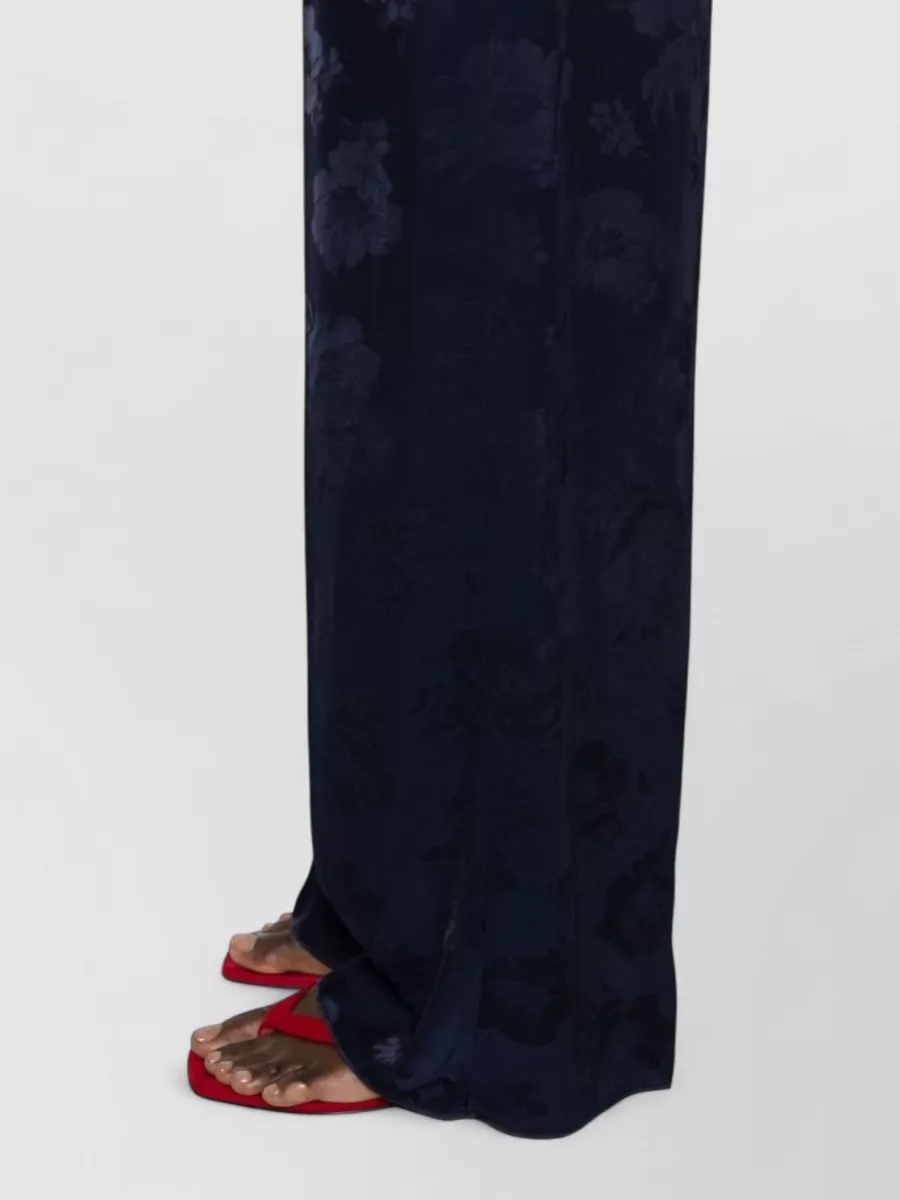 Forte Forte High Rise Wide Leg Floral Trousers