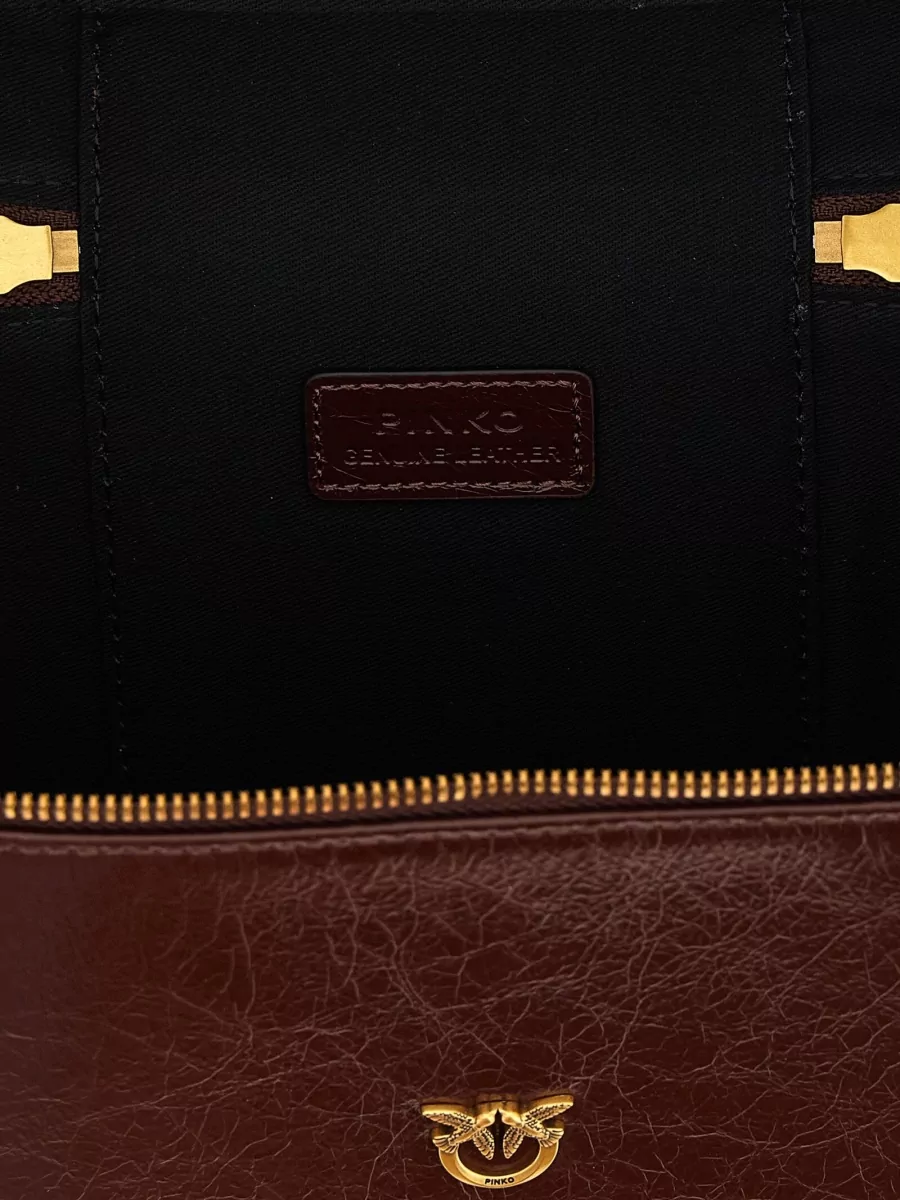 Pinko Love Bag Classic Leather Vanity Case