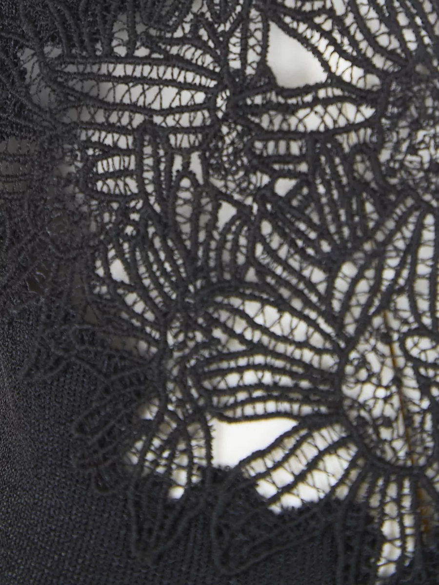 Ermanno Scervino Ribbed Slim-Fit V-Neck Sleeveless Knit Tank Top