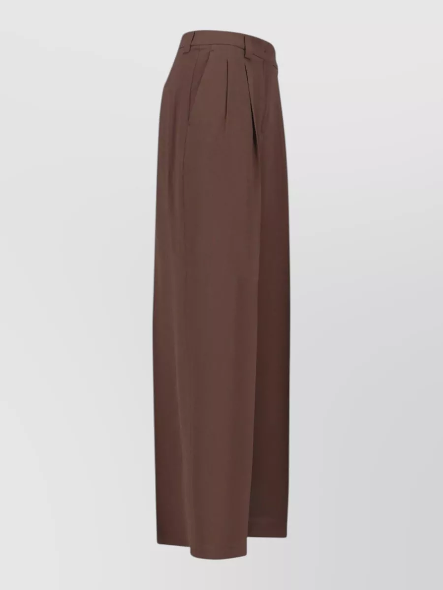 Incotex Silk Wide-Leg Trousers
