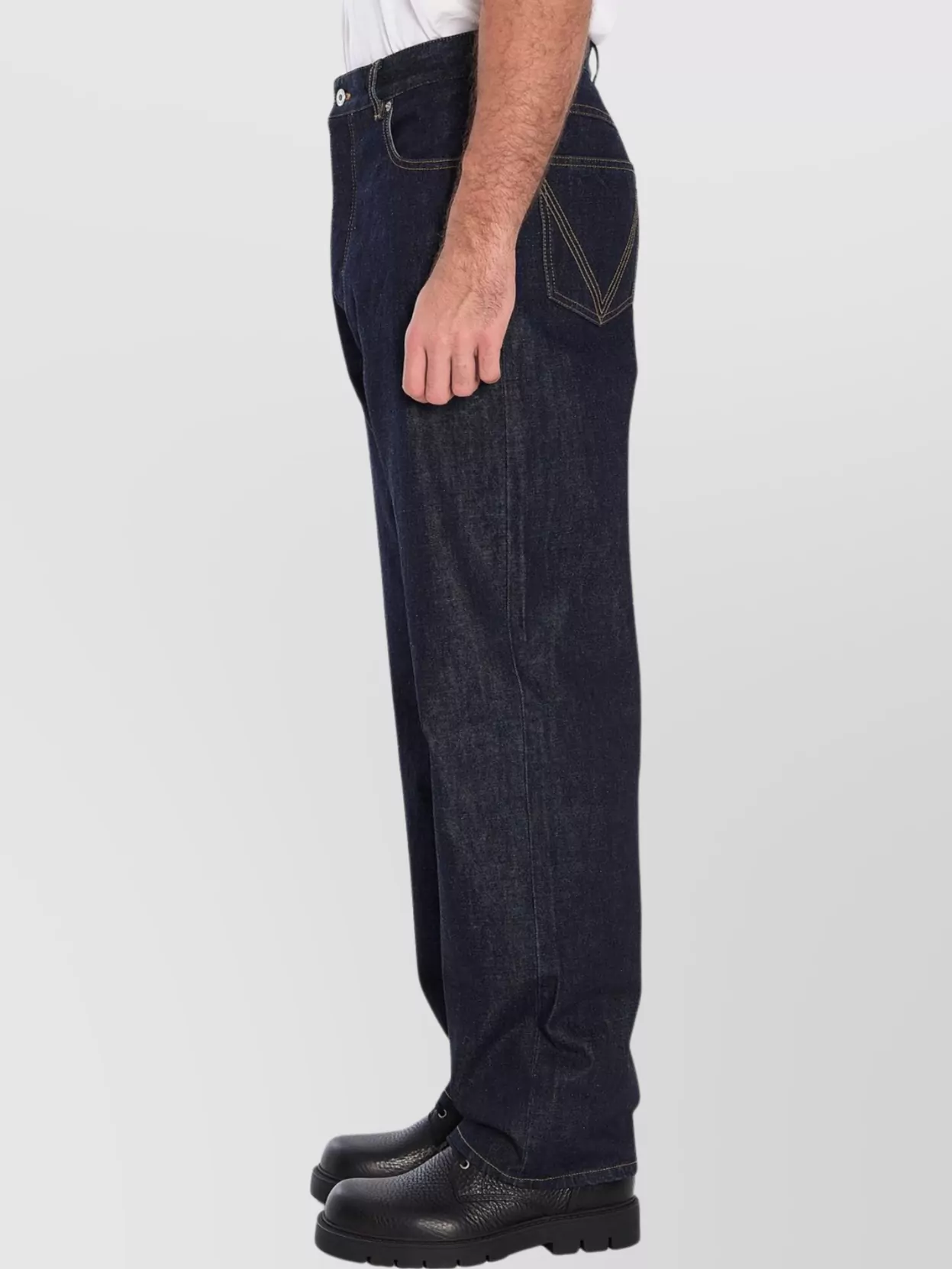 Bottega Veneta Wide Leg Denim Trousers