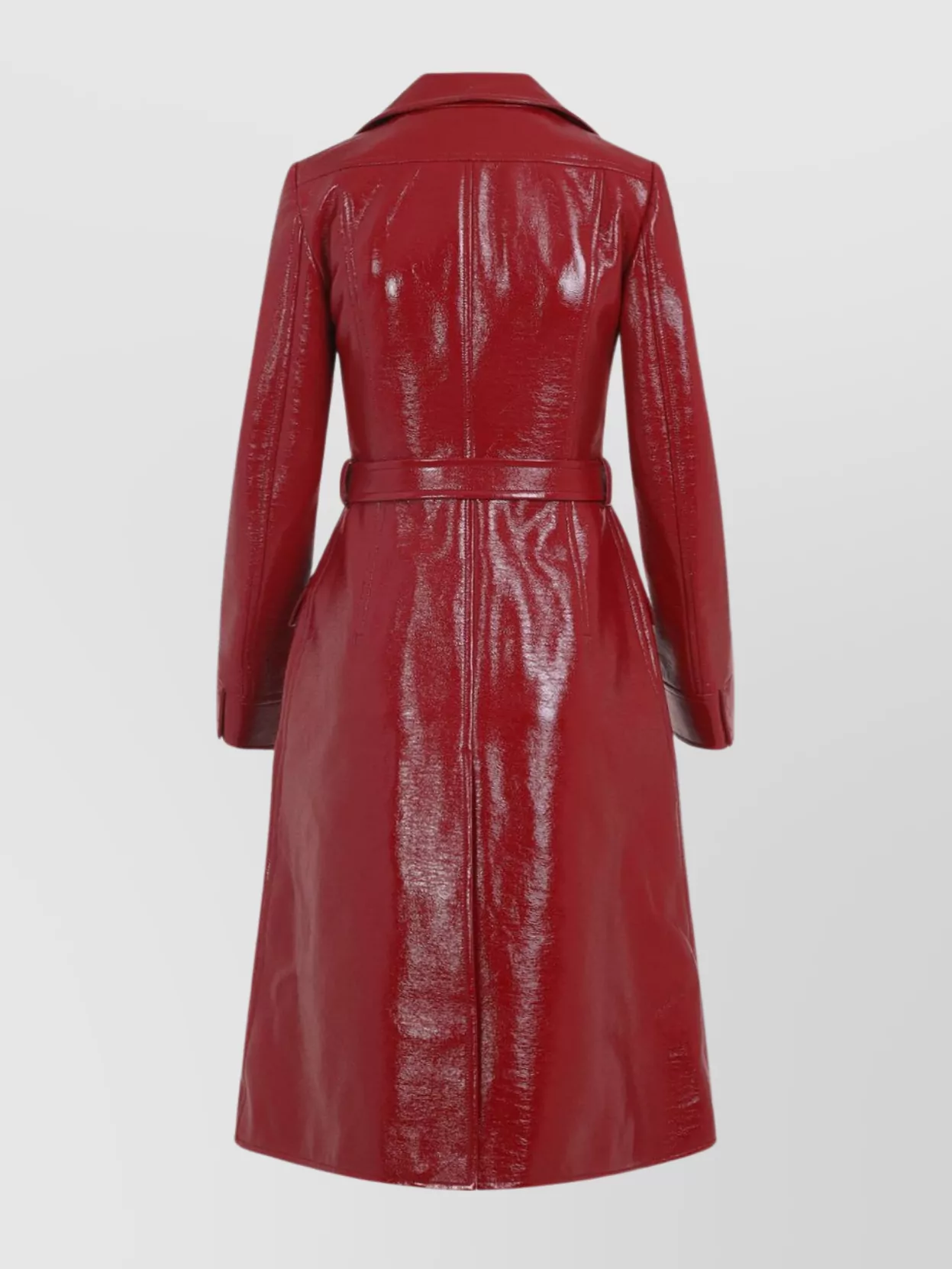 Shop Courrèges Tonal Belt Belted Trench Coat
