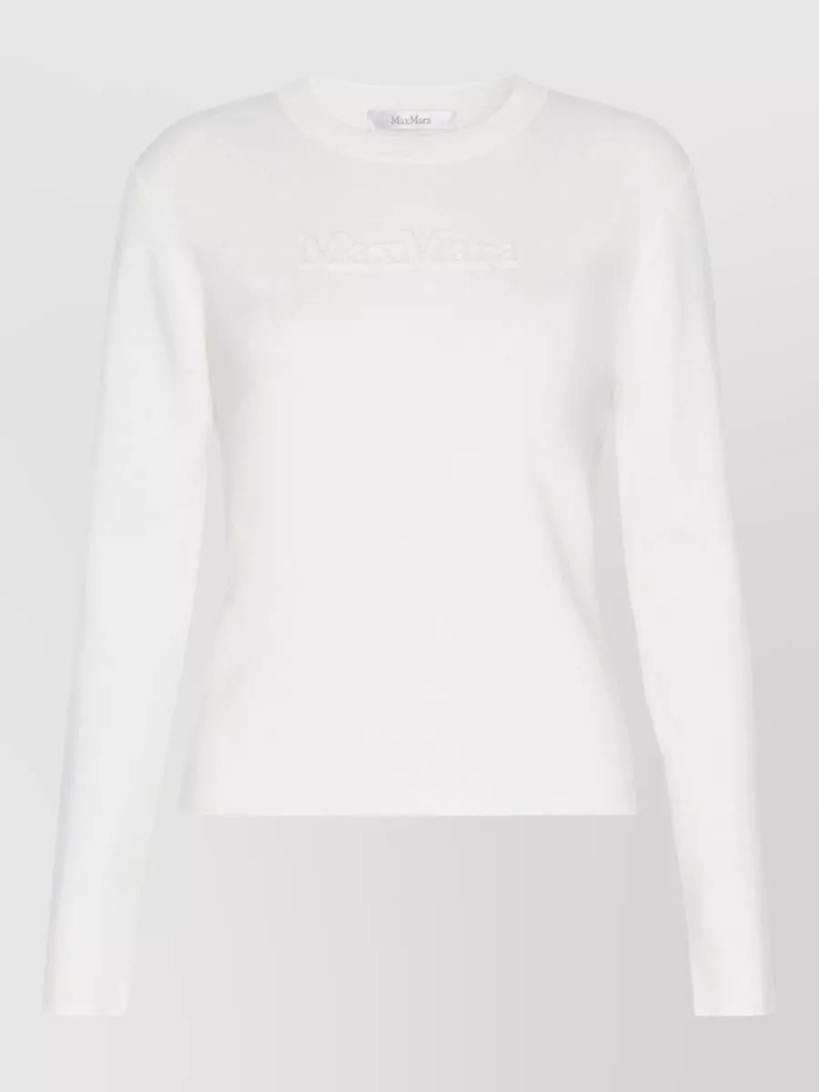 Max Mara wool long-sleeve crewneck sweater